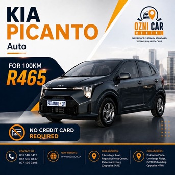 Durban, Auto Parts, ZAR 465,  Car Rental Pietermaritzburg | Affordable & Reliable Vehicle Hire
