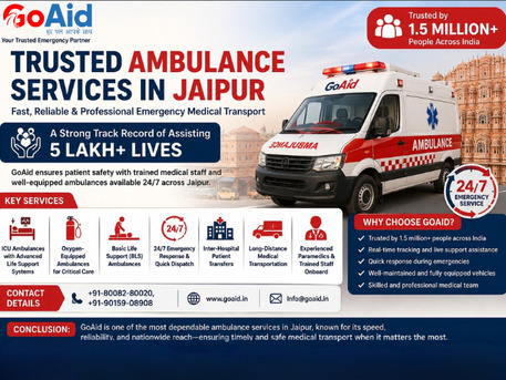 Jaipur, Medical, Trusted Ambulance Services In Jaipur &ndash; GoAid Quick Response Team
