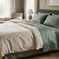 INR 1499,  King Size Bed Sheets Cotton 90x108 Inches, 245 GSM Pure Cotton, Handloom Woven | Theindigl