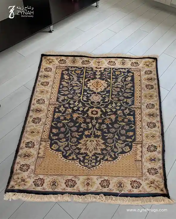Dubai, Collectibles, AED 1546,  Luxury Muslim Prayer Mat &ndash; Celestial Harmony Silk Prayer Rug