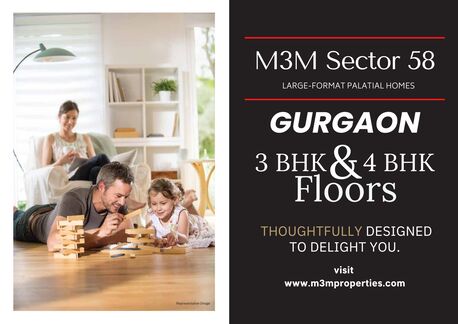 Gurgaon, Real Estate For Sale, INR 250000000,  2 BR,  1234 Sq. Feet,  Invest In Premium Residential Property At M3M Sector 58 Gurgaon
