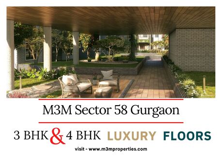 Gurgaon, Real Estate For Sale, INR 250000000,  2 BR,  1234 Sq. Feet,  Invest In Premium Residential Property At M3M Sector 58 Gurgaon