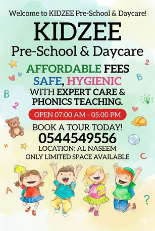 Al Naseem, Lessons Offered, Pre School And Daycare