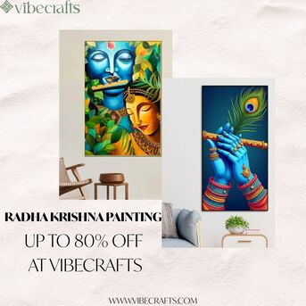 Noida, Household Items, INR 2600,  Beautiful Radha Krishna Painting For Elegant Home D&eacute;cor