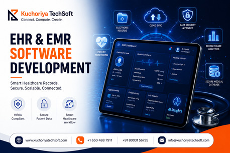 Mississauga, Software Development, Cloud-Based EHR EMR Software Development | Kuchoriya TechSoft