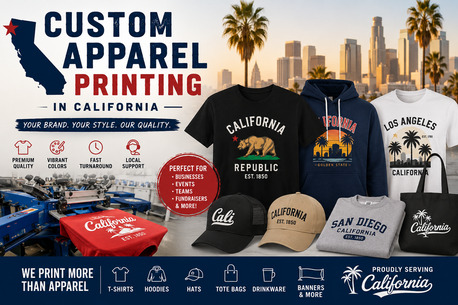 New York, Printing, Custom Apparel Printing In California