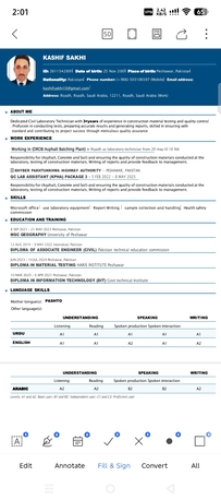 Riyadh, Job Seekers, Material Testing Technician