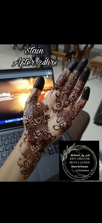 Khobar, Health & Beauty Items, SAR 10,  Organic Hands Henna Cones (NO PEEL OFF)
