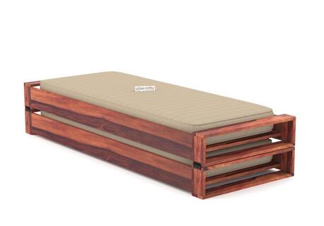 Gurgaon, Furniture, INR 39999,  Aper Wooden Sofa Cum Bed In Teak Finish | Urbanwood