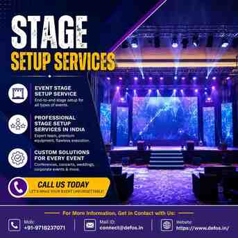 Gurugram, Wholesale Products, Stage Setup Sevices In India &ndash; Creative Event Execution By Defos Design