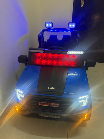 Al Malaz, Toys & Games, SAR 375,  New Big Size Kids Electric Jeep CAR, Remote, Music & LED Lights ,Only 28 Days Used!