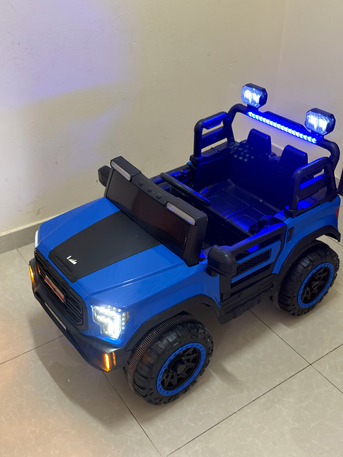 Al Malaz, Toys & Games, SAR 375,  New Big Size Kids Electric Jeep CAR, Remote, Music & LED Lights ,Only 28 Days Used!