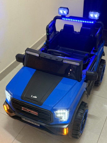 Al Malaz, Toys & Games, SAR 375,  New Big Size Kids Electric Jeep CAR, Remote, Music & LED Lights ,Only 28 Days Used!