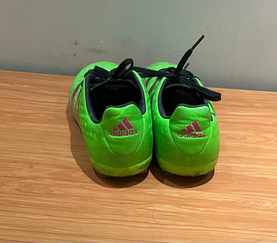 Riyadh, Clothing & Accessories, SAR 199,  Adidas Ace 16.2  TURF Football Boots - Size 38 - Solar Green/Pink - Great Condition!