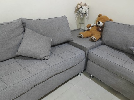 Al Jubail Al Balad, Furniture, SAR 350,  L Shape Sofa , Baby Car Seat/carrier & Surgical Walker And Baby Cot
