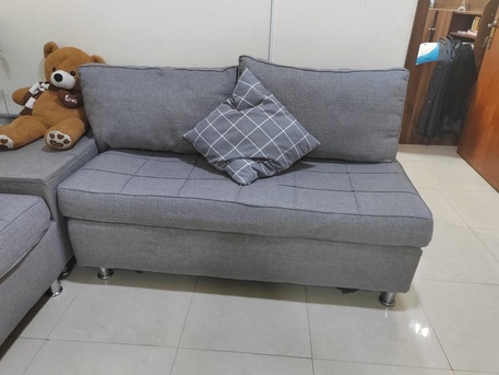 Al Jubail Al Balad, Furniture, SAR 350,  L Shape Sofa , Baby Car Seat/carrier & Surgical Walker And Baby Cot