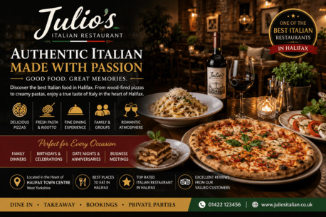 London, Restaurants, Top Rated Italian Halifax Restaurant For Pizza, Pasta & Desserts