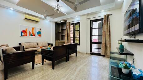 New Delhi, Apts/Flats Wanted, INR 26164/day,  Furnished,  3 BR,  2100 Sq. Meter,  Premium 3BHK - Green Park Hauz Khas Village