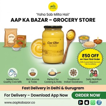 New Delhi, Food, INR 450,  Fresh & Pure AKB Cow Ghee &ndash; Rich Taste And Aroma