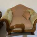SAR 350,  7 Seaters Sofa With Wooden TeaPoy And Ottomen- Home Center At Throw Away Price