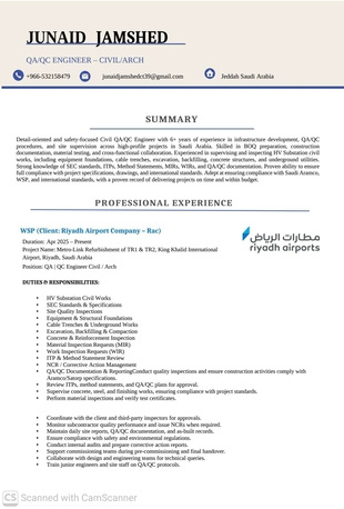 Dammam, Job Seekers, QAQC ENGINEER CIVIL