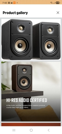 Manama, Home Audio, BHD 120,  POLK Audio Signature Elite ES15 Book Shelf Speaker Pair, Black