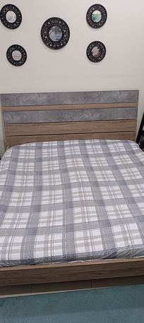Jubail, Furniture, SAR 550,  King Size Bed (180cmx200cm) In Good Condition, Brand: Home Box