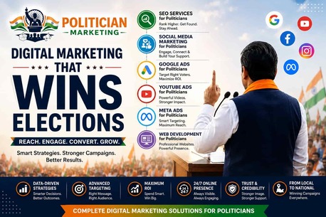 Jaipur, Marketing, High-Performance SEO Services For Politicians To Boost Online Visibility