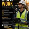 Storekeeper , Warehouse Assistant , Fire Watcher