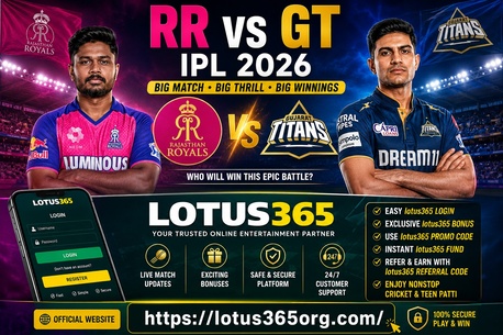 New Delhi, Business, RR Vs GT IPL 2026: Big Clash, Match Prediction & Best Online Cricket Experience With Lotus