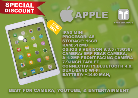 Riffa, Computers, BHD 15,  Apple IPad Mini (7.9&rdquo;) &ndash; Budget Friendly | Good Condition