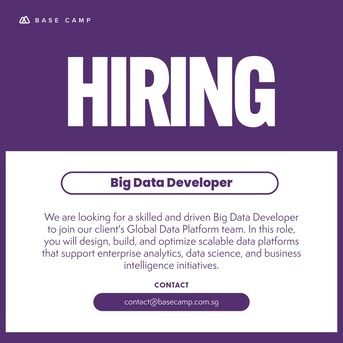 Singapore, Jobs, Hiring Big Data Developer In Singapore - Base Camp Recruitment