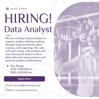 Singapore, Jobs, Hiring Data Analyst In Singapore - Base Camp Recruitment