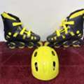 SAR 115,  SAR 115, Skating Shoe - Size 43 (Yellow Blend) Helmet Gear Included
