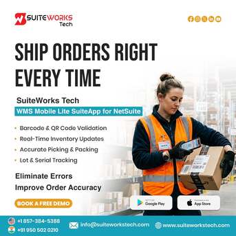 Los Angeles, ERP, SuiteWorks Tech WMS Mobile Lite SuiteApp For Smarter Warehouse Operations