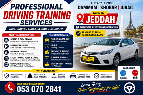 Jeddah, Appliances, SAR 700,  ???? Driving Practice Sessions At Affordable Rates