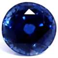 USD 1346,  0.96 Cts. Intense Natural Blue Sapphire Round, AAAA Quality