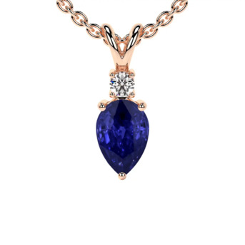 New York, Jewelry, USD 1068,  Natural Round Diamond Tanzanite Necklace- Buy Now