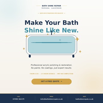 London, Household, Tired Of Looking At A Dull, Scratched Bath Every Morning? ✨