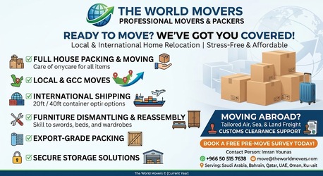 Abqaiq, Relocation, The World Movers ✅ 0505157638 ✅....>>