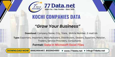 New Delhi, Business, Get 100% Verified List Of Companies In Kochi With Free Sample