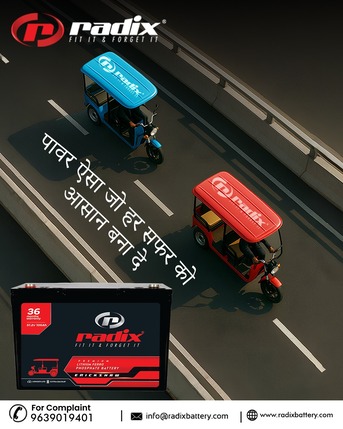 Meerut, Heavy Equipment, INR 50000,  Radix E-Rickshaw Batteries: Top Manufacturer In India