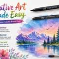 Creative Art Made Easy With Water Soluble Brush Pens-Mello Store