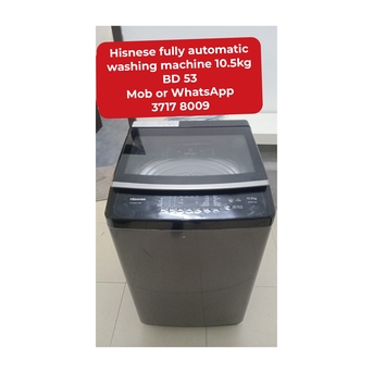 Manama, Appliances, BHD 53,  🌍🌐Hisnese Fully Automatic Washing Machine In Good Condition For Sale With Delivery