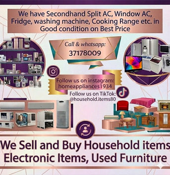 Manama, Appliances, BHD 450,  🌍🌐We Buy Used Household Items Ac Fridge Washing Machine Cooking Range Etc
