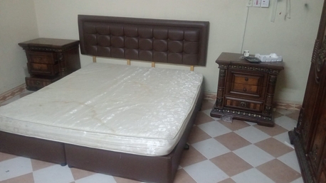 Hofuf, Furniture, SAR 350,  Clean And Good Condition Dressing Table Cot Wardrobe And Side Table