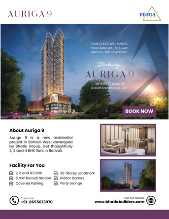 Mumbai, Real Estate, Auriga 9 | New Residential Project In Borivali West