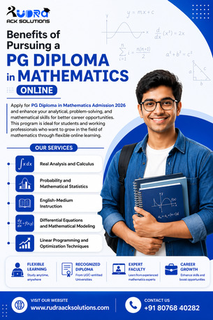 Noida, Books, INR 01,  Apply For PG Diploma In Mathematics Admission 2026
