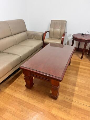 Manama City Centre, Furniture, BHD 1,  3 Seater Sofa Set, Chairs, Reception Table, Coffee Table And Side Table For Sale