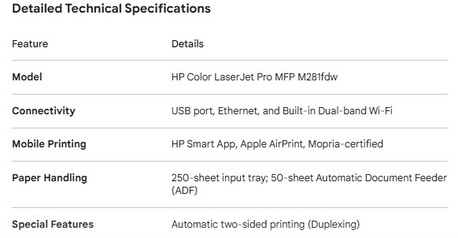 Jeddah, Electronics, SAR 900,  HP Color LaserJet Pro MFP M281fdw | Wireless All-in-One Laser Printer